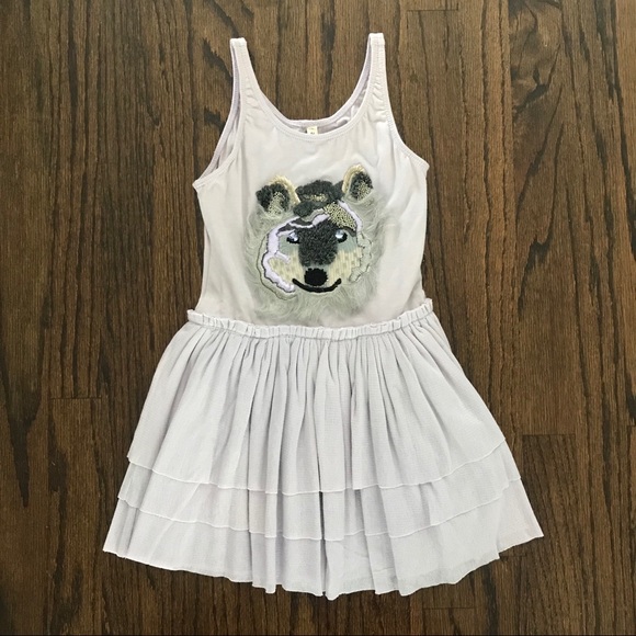 NWT Thumbeline Lavender Wolf Tutu Dress